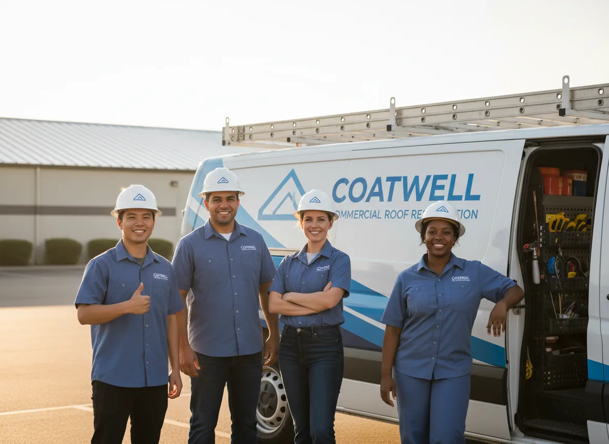 Commercial roof coating company in Many, LA